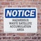 Signmission Hazardous Waste Satellite Accumulation Area OSHA Notice Sign, Plastic, 10in W x 7in L, 2PK OS-2PACK-NS-P-710-L-13335 - alternate 7